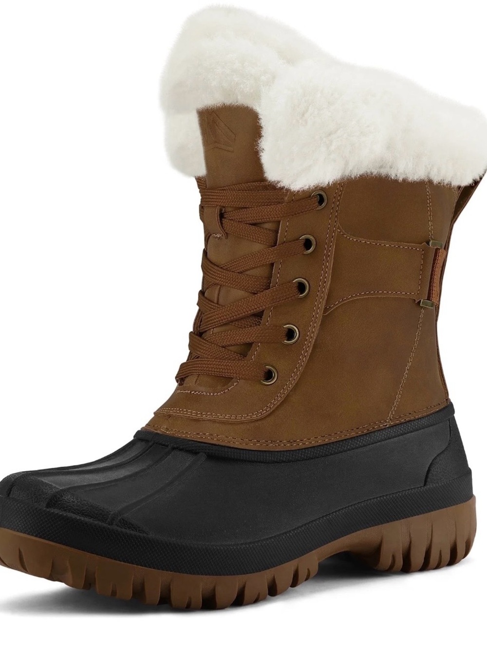 BRAND NEW Bocca Insulated Snow Boots Black Mid-calf Winter Boots Lace-up Size 6